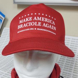NOVELTY RED CAP ESPECIALLY FOR ITALIAN FOODIES - MAKE AMERICA BRACIOLE AGAIN -